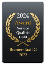 2024 Award  Service QualitätGold  Bremer-Taxi IG 2023 Bremer-Taxi IG 2023